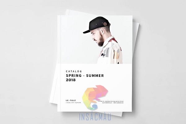 Mẫu catalogue thời trang nam thiết kế tối giản