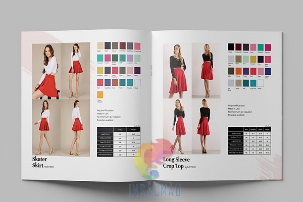 Mẫu catalogue thời trang đep, ấn tượng