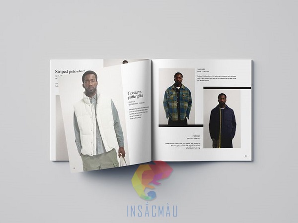 Mẫu catalogue thời trang nam phong cách đơn giản