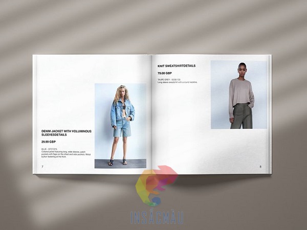 Mẫu catalogue thời trang thiết kế đơn giản, ấn tượng