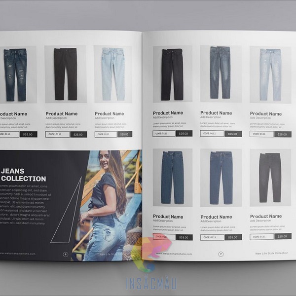 Mẫu catalogue thời trang thiết kế theo yêu cầu