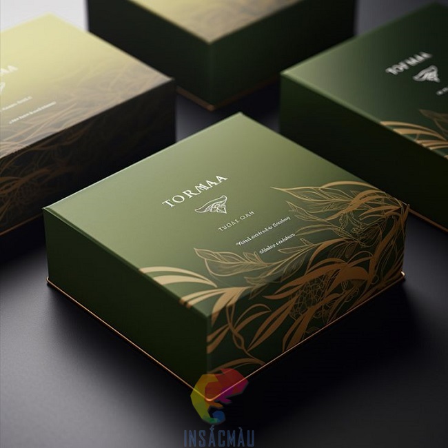 Mẫu hộp giấy mỹ thuật dáng nắp gập nam châm cao cấp