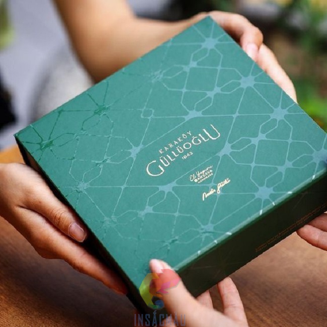 Mẫu hộp giấy mỹ thuật in ép kim đầy tinh tế