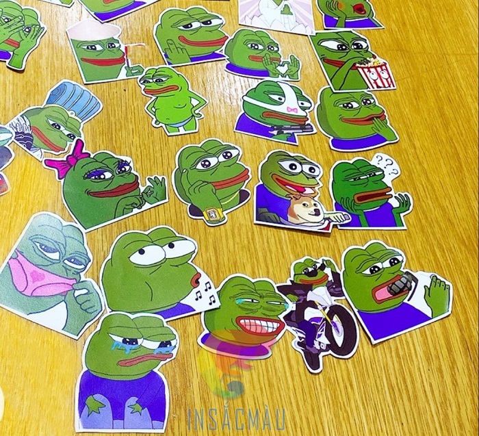 50+ Mẫu Sticker Ếch Xanh Cute, Hài Hước, Đáng Yêu 67 Công nghệ in ấn sticker con ếch xanh