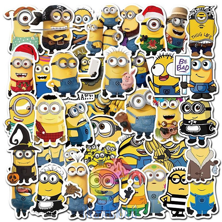 30+ Mẫu Sticker Minion Cute, Hài Hước, Đáng Yêu