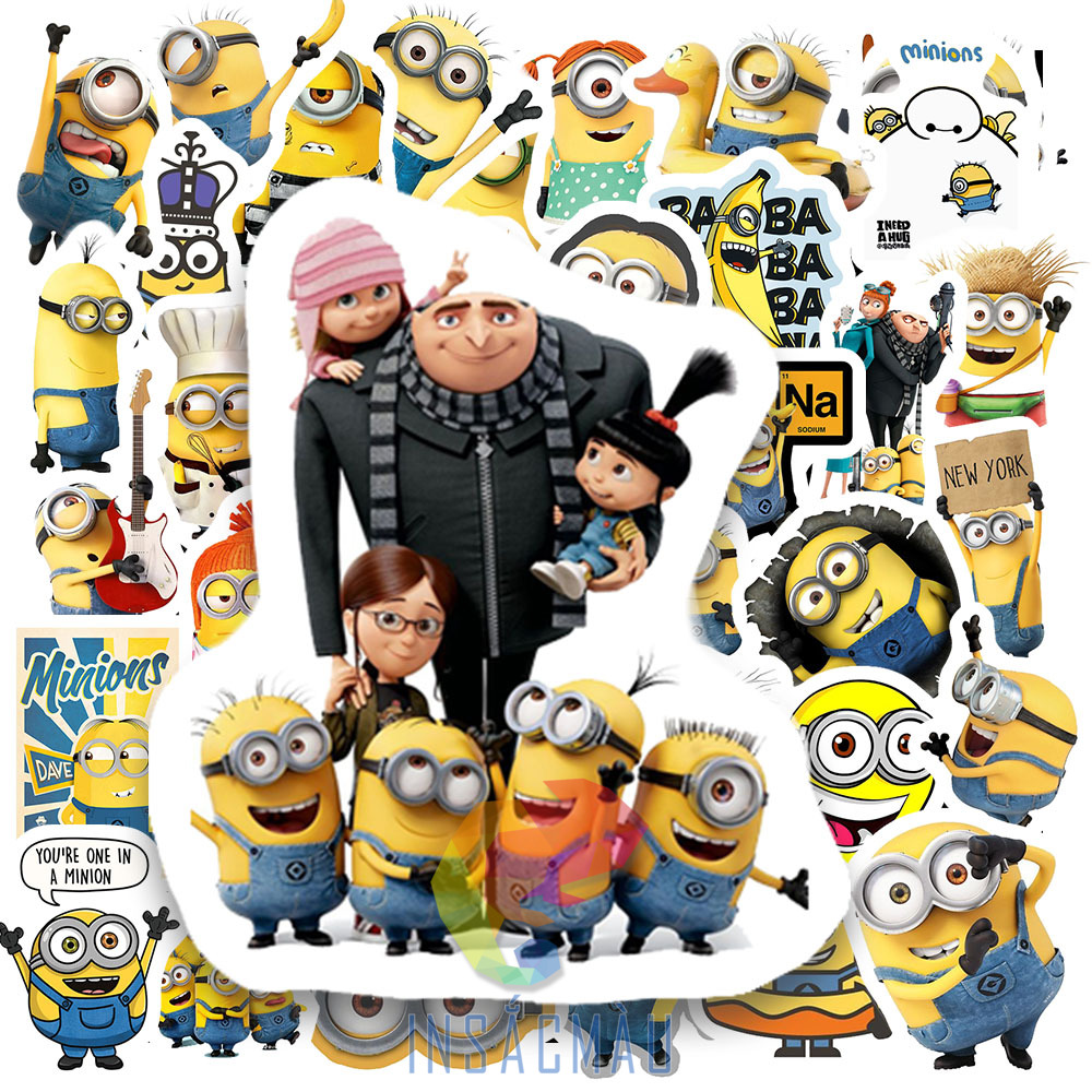 30+ Mẫu Sticker Minion Cute, Hài Hước, Đáng Yêu
