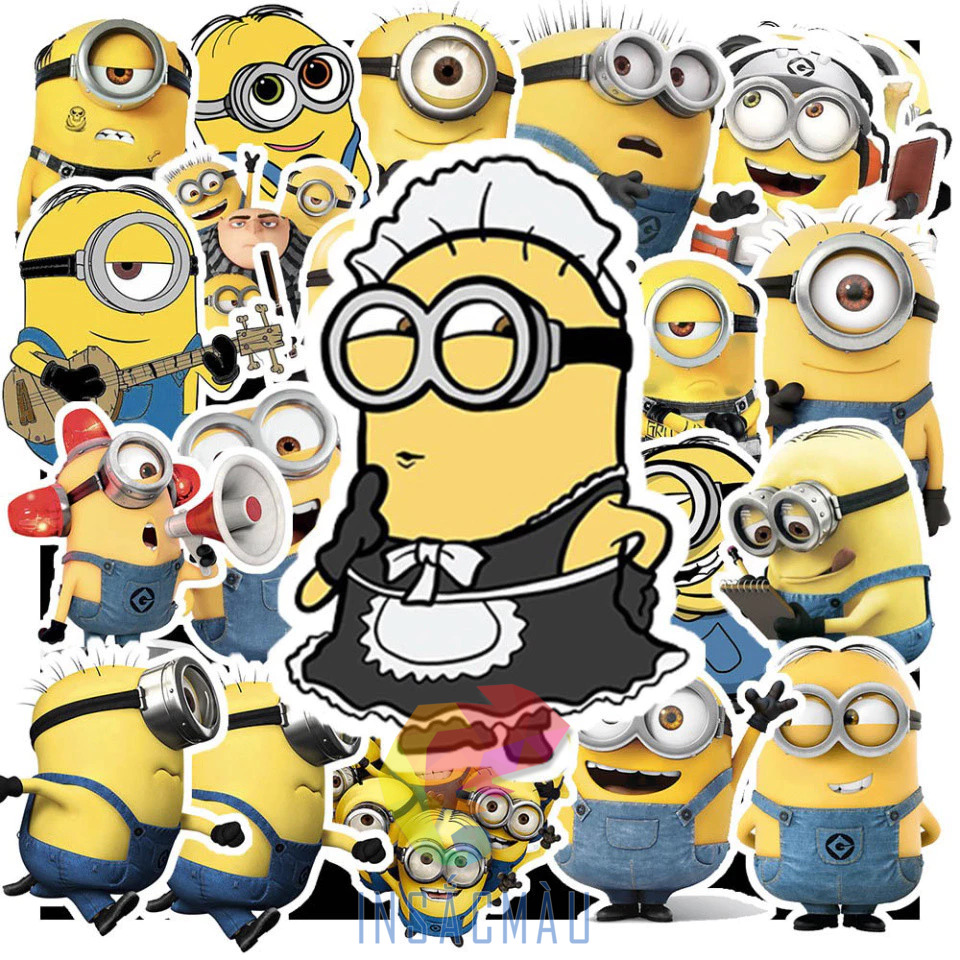 30+ Mẫu Sticker Minion Cute, Hài Hước, Đáng Yêu 59 Ứng dụng dán sticker Minion