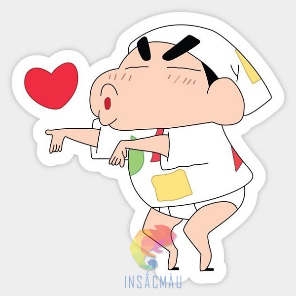 Mẫu sticker cậu bé bút chì hài hước