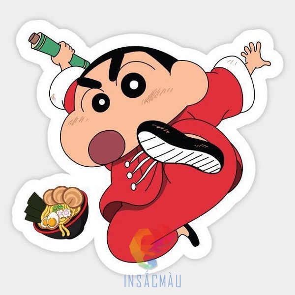Mẫu sticker Shin cậu bé bút chì hài hước