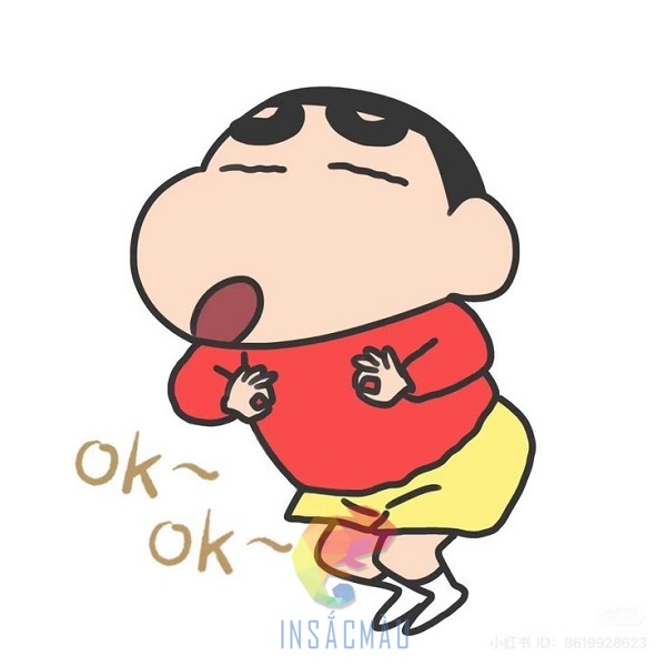 Mẫu sticker Shin cậu bé bút chì biểu cảm cute