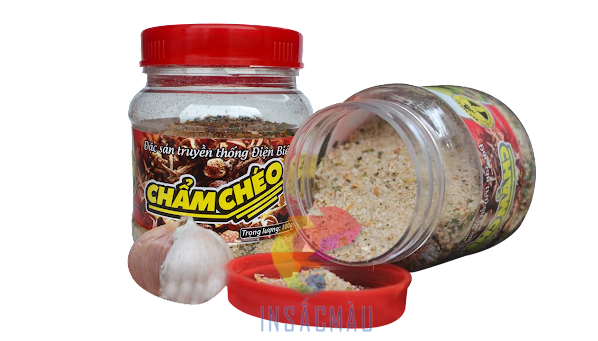 Mẫu tem nhãn chẩm chéo bắt mắt