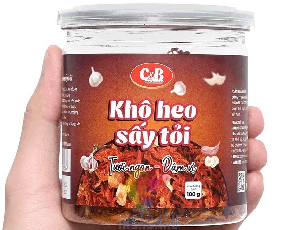 Mẫu tem khô heo dán thân hũ nhựa tròn