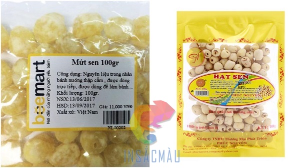 In Tem Nhãn Mứt Hạt Sen 37 In tem nhãn mứt hạt sen theo yêu cầu, giá rẻ tại công ty In Sắc Màu