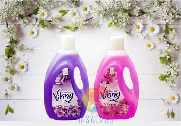 Quy cách in tem nước lau sàn tại công ty In Sắc Màu