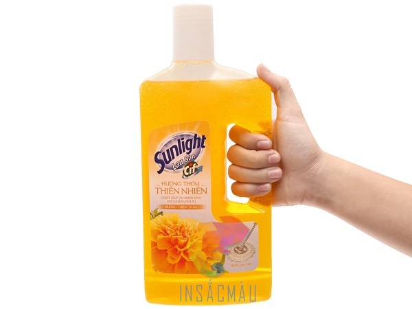 Mẫu tem nhãn nước lau sàn đẹp, bắt mắt