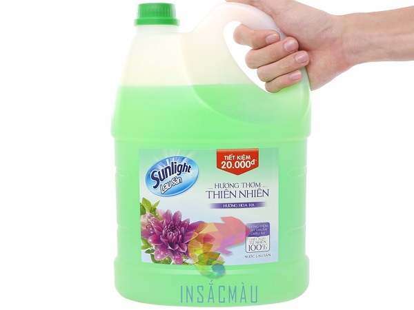 Mẫu tem nhãn nước lau sàn bằng decal nhựa