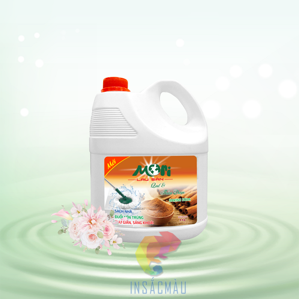 Mẫu tem nước lau sàn bằng decal nhựa sữa