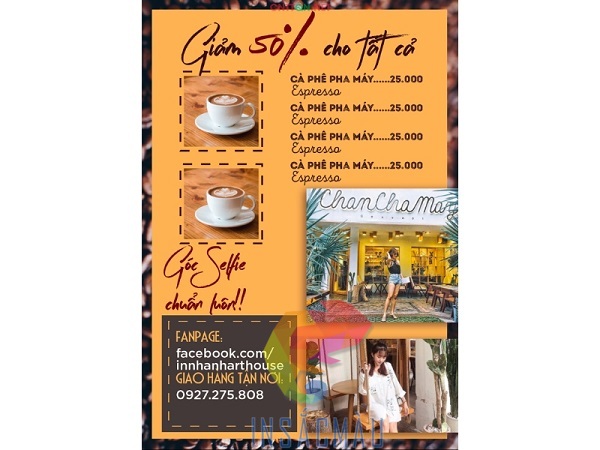 Mẫu tờ rơi đẹp cho quán cà phê
