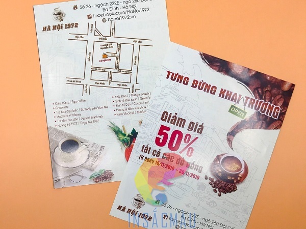 Mẫu tờ rơi khai trương quán cà phê