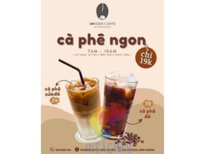 Mẫu tờ rơi cà phê ấn tượng