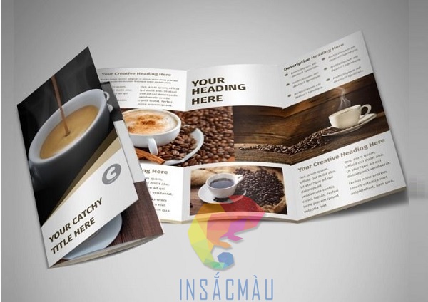 Mẫu tờ rơi cà phê thiết kế ấn tượng