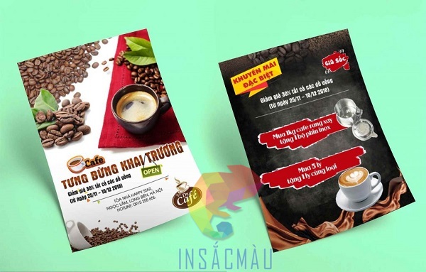 Mẫu tờ rơi quảng cáo cà phê