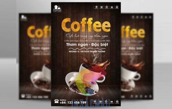 Mẫu tờ rơi cà phê thiết kế, in ấn theo yêu cầu