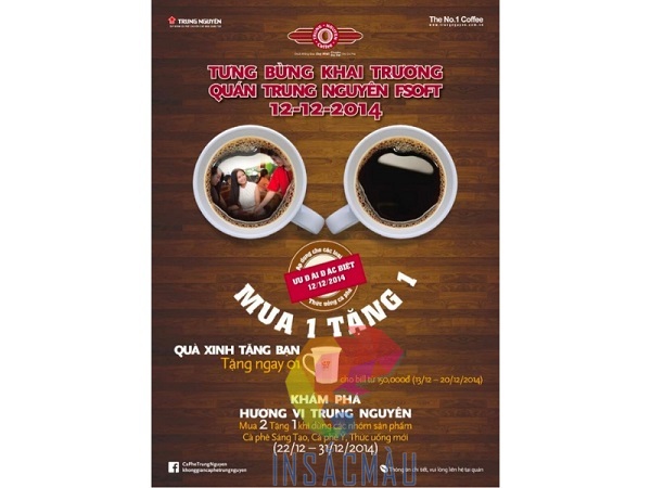 Mẫu tờ rơi cà phê đẹp, chất lượng