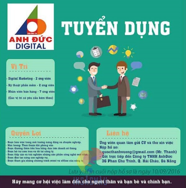 20+ Mẫu Tờ Rơi Tuyển Dụng Chuyên Nghiệp, Ấn Tượng 36 In tờ rơi tuyển dụng thiết kế theo yêu cầu tại công ty In Sắc Màu