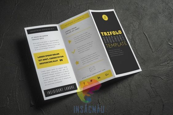 Mẫu tờ gấp hình chữ nhật