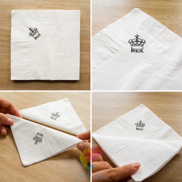 Mẫu khăn giấy in logo đẹp
