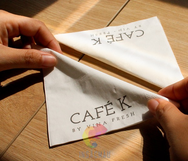 In khăn giấy khô cho quán cà phê