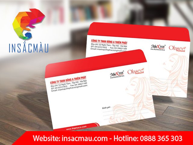 mẫu bao thư thiết kế đẹp