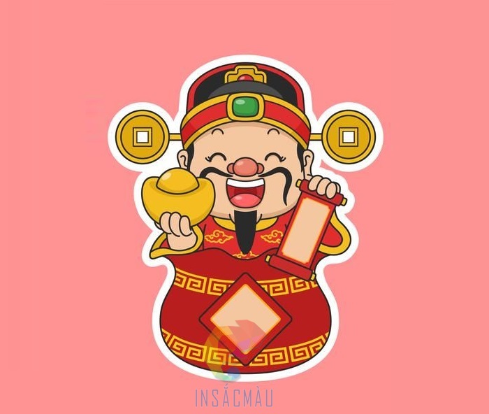Mẫu sticker Tết ông thần tài