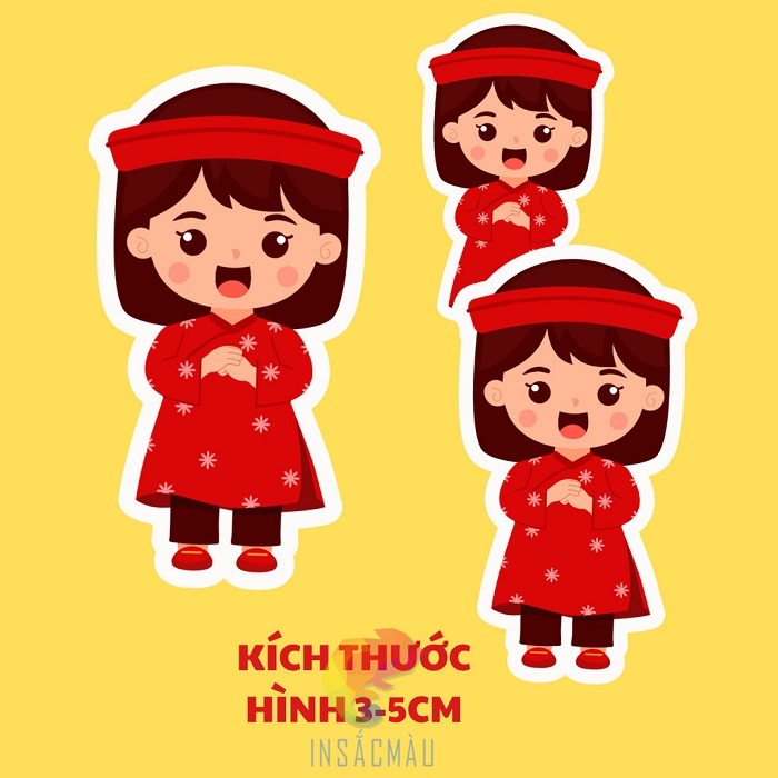 Mẫu sticker chúc Tết