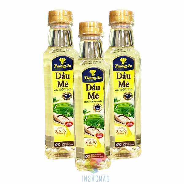 Mẫu tem nhãn dầu mè bế theo thiết kế