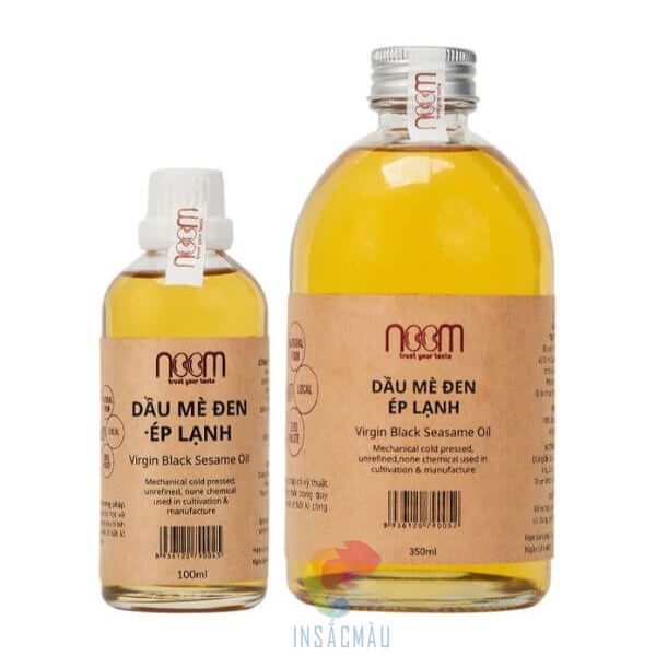 Kích thước tem nhãn dầu mè phổ biến