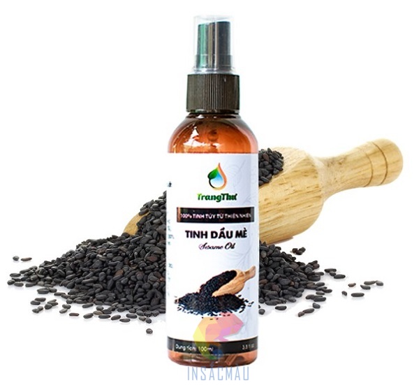 Mẫu tem nhãn dầu mè đẹp, thiết kế đơn giản