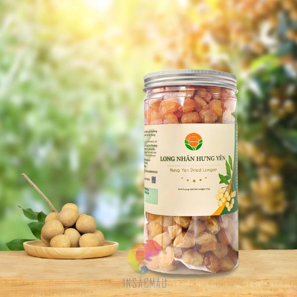 Mẫu tem long nhãn bằng giấy, cán màng