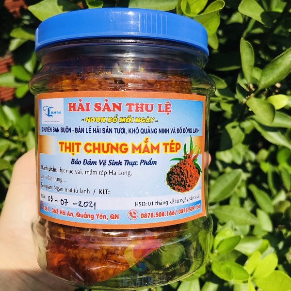Mẫu tem nhãn mắm tép bằng giấy