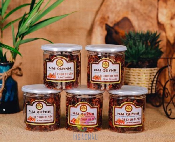 Mẫu tem cà chua sấy đẹp, chất lượng