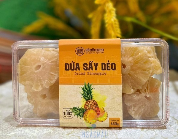 Mẫu tem dứa sấy dẻo