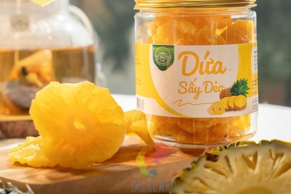 Mẫu tem nhãn dứa sấy chất lượng