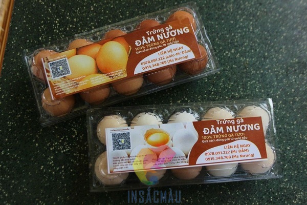 Thông tin bắt buộc trên tem nhãn hộp trứng gà theo quy định