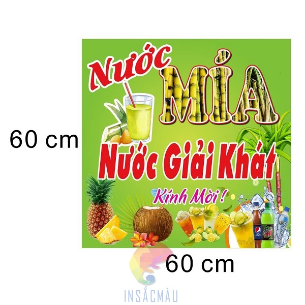 Kích thước và hình dáng tem nhãn nước mía