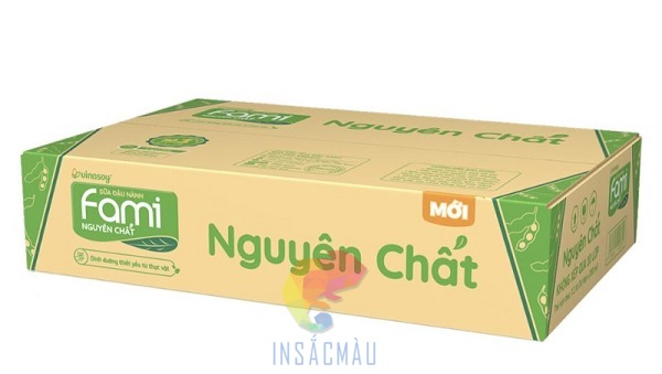 Mẫu thùng carton đựng sữa Fami