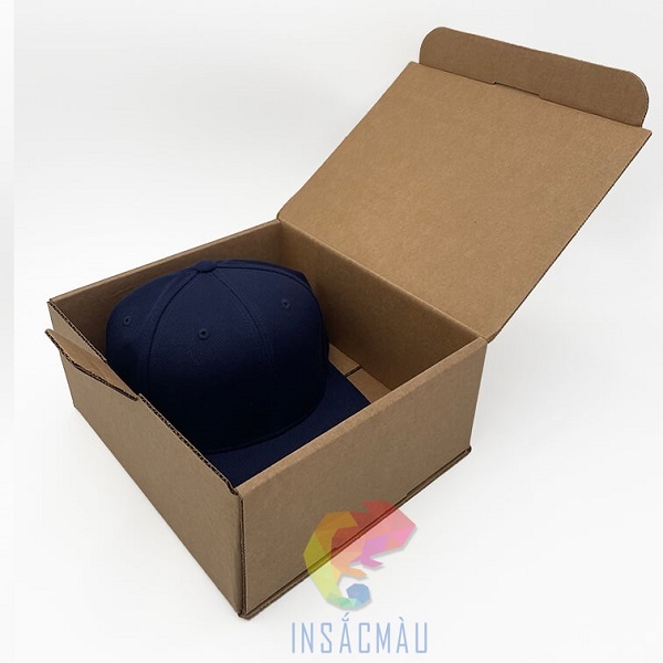 Mẫu bao bì hộp giấy carton đựng mũ nón