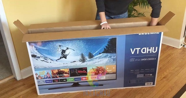 Đặt mua-in thùng carton đựng tivi uy tín tại In Sắc Màu