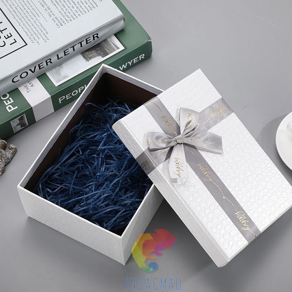 Hộp quà tặng hình chữ nhật nắp rời cao cấp