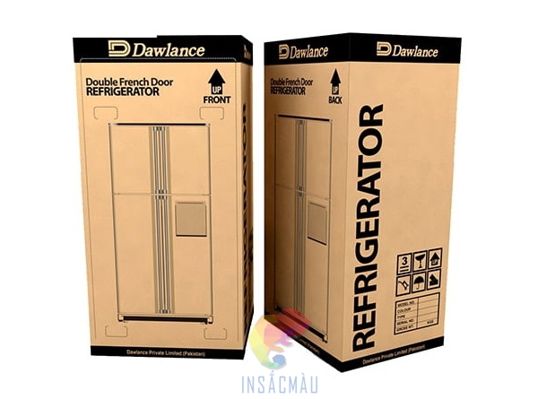 In Sắc Màu - Địa chỉ mua/in thùng carton đựng tủ lạnh uy tín tại TPHCM